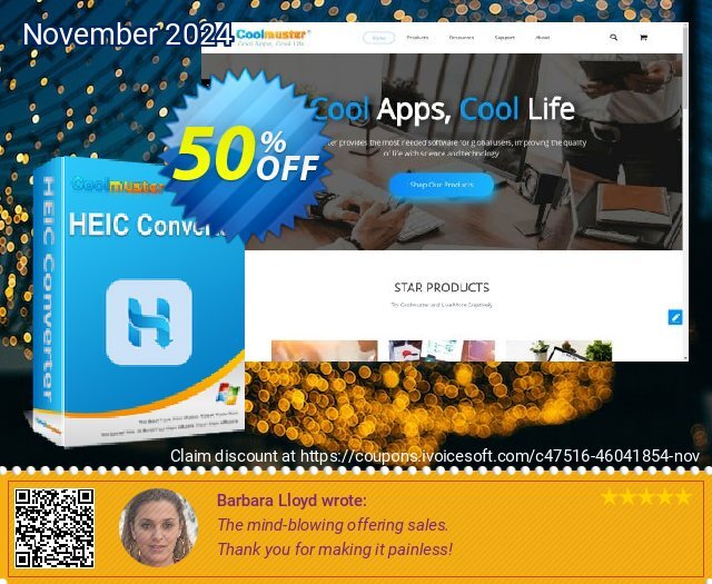 Coolmuster HEIC Converter - Lifetime License(10 PCs) discount 50% OFF, 2024 World Hello Day offering sales. Coolmuster HEIC Converter - Lifetime License(10 PCs) Imposing sales code 2024