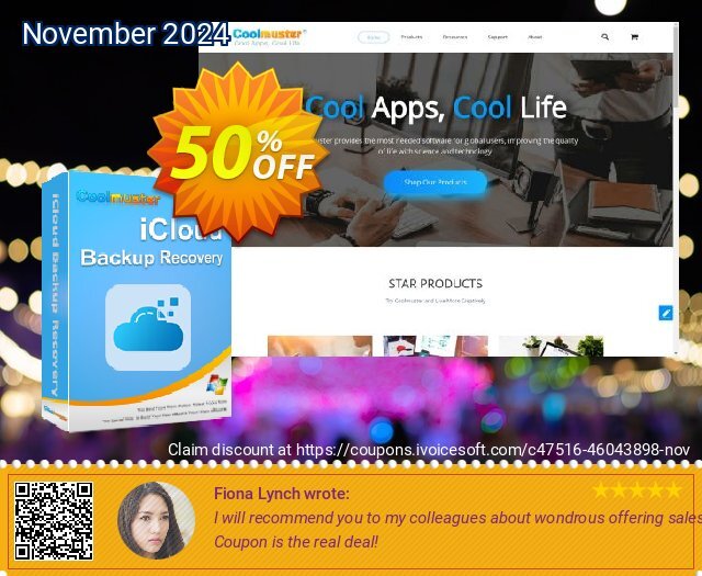 Coolmuster iCloud Backup Recovery - Lifetime License (10 PCs) 素晴らしい カンパ スクリーンショット