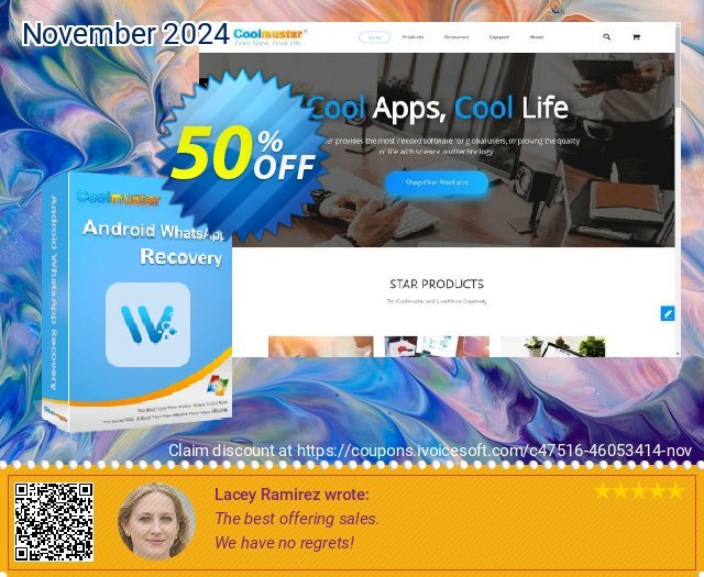Coolmuster Android WhatsApp Recovery - 1 Year License (9 Devices, 3 PCs) sangat bagus kupon diskon Screenshot