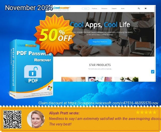 Coolmuster PDF Password Remover - Lifetime License (5 PCs) tidak masuk akal deals Screenshot