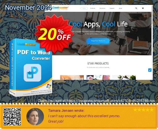 Coolmuster PDF to Word Converter - Lifetime License(1 PC) discount 20% OFF, 2024 National Hiking Day promo. Coolmuster PDF to Word Converter - Lifetime License(1 PC) Imposing promo code 2024