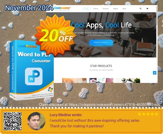 Coolmuster Word to PDF Converter - Lifetime License (10 PCs) menakjubkan penawaran waktu Screenshot