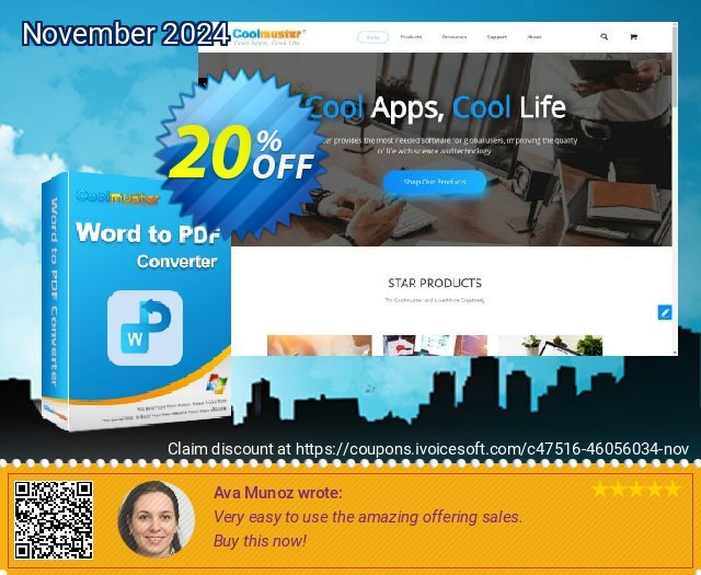 Coolmuster Word to PDF Converter - 1 Year License (10 PCs) discount 20% OFF, 2024 DrinksGiving offering sales. Coolmuster Word to PDF Converter - 1 Year License(10 PCs) Super discounts code 2024