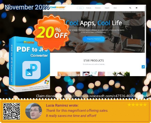 Coolmuster PDF to JPG Converter - 1 Year License (5 PCs) enak deals Screenshot