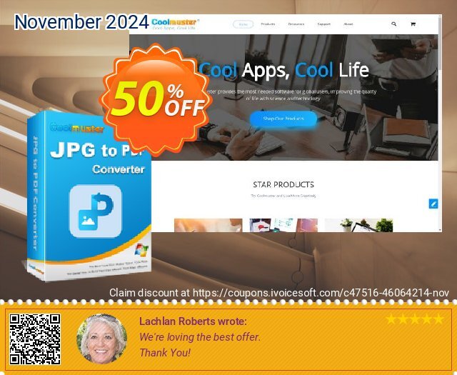 Coolmuster JPG to PDF Converter - 1 Year License (1 PC) 偉大な クーポン スクリーンショット