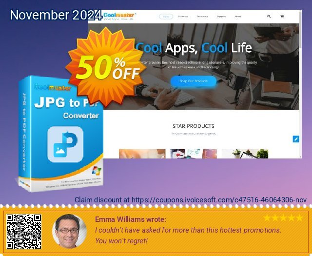 Coolmuster JPG to PDF Converter - 1 Month License (1 PC) mengagetkan penawaran loyalitas pelanggan Screenshot