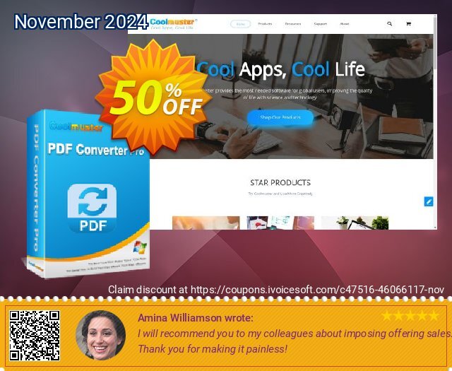 Coolmuster PDF Converter - Lifetime License (5 PCs) discount 50% OFF, 2024 American Football Day offering sales. Coolmuster PDF Converter - Lifetime License(5 PCs) Stunning deals code 2024