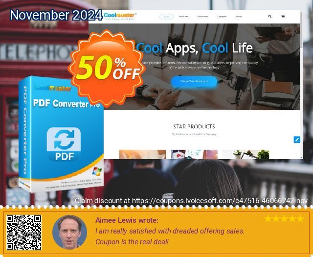 Coolmuster PDF Converter - 1 Year License (10 PCs) discount 50% OFF, 2024 DrinksGiving offering sales. Coolmuster PDF Converter - 1 Year License(10 PCs) Wondrous sales code 2024