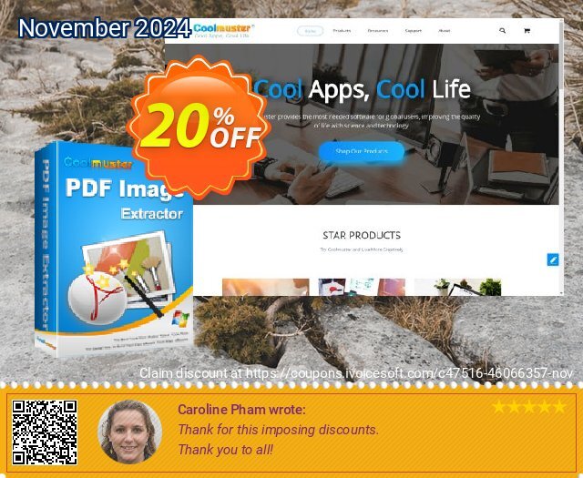 Coolmuster PDF Image Extractor - Lifetime License (1 PC) discount 20% OFF, 2024 Thanksgiving Day discounts. Coolmuster PDF Image Extractor - Lifetime License(1 PC) Wondrous discount code 2024