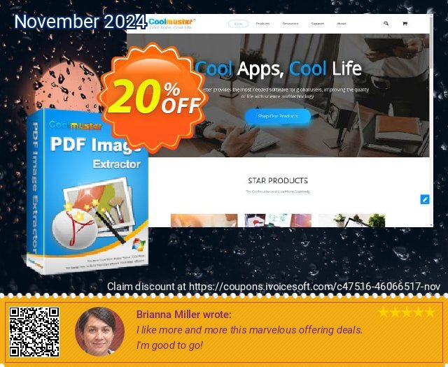 Coolmuster PDF Image Extractor - 1 Year License (10 PCs) discount 20% OFF, 2024 DrinksGiving offering deals. Coolmuster PDF Image Extractor - 1 Year License(10 PCs) Marvelous offer code 2024