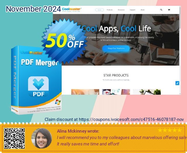 Coolmuster PDF Merger - Lifetime License (5 PCs) discount 50% OFF, 2024 World Hello Day offering sales. Coolmuster PDF Merger - Lifetime License(5 PCs) Special discount code 2024