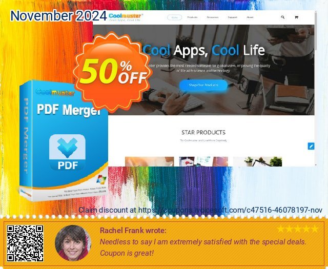 Coolmuster PDF Merger - Lifetime License (10 PCs) dahsyat penawaran deals Screenshot