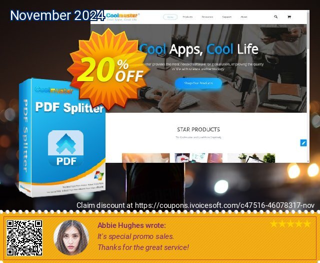 Coolmuster PDF Splitter - Lifetime License(5 PCs) 独占 交易 软件截图