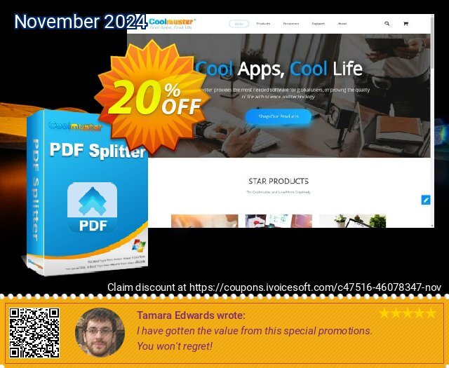 Coolmuster PDF Splitter - Lifetime License(10 PCs) 独占 产品交易 软件截图