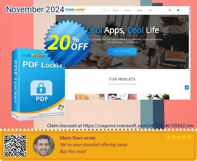 Coolmuster PDF Locker - 1 Year License (1 PC) keren penawaran promosi Screenshot