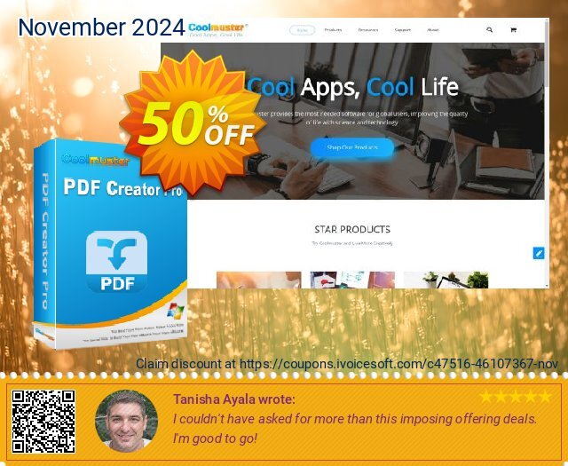 Coolmuster PDF Creator - Lifetime License (10 PCs) discount 50% OFF, 2024 American Football Day offering deals. Coolmuster PDF Creator - Lifetime License(10 PCs) Awful sales code 2024