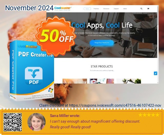 Coolmuster PDF Creator - 1 Year License (5 PCs) discount 50% OFF, 2024 American Football Day offering discount. Coolmuster PDF Creator - 1 Year License(5 PCs) Awesome promotions code 2024