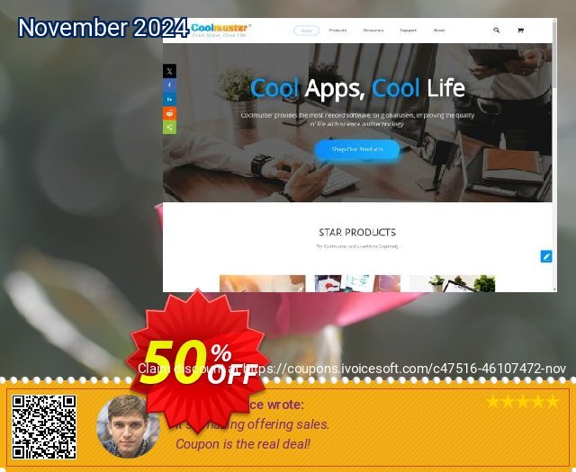 Coolmuster PDF Creator - 1 Month License (10 PCs) discount 50% OFF, 2024 All Saints' Day offering sales. Coolmuster PDF Creator - 1 Month License(10 PCs) Staggering sales code 2024