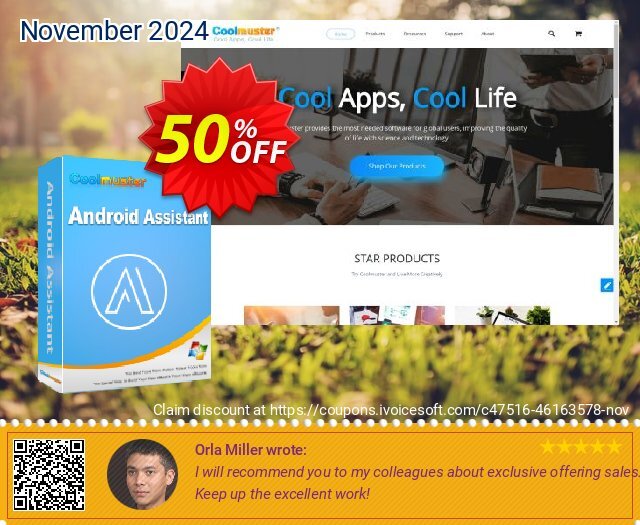 Coolmuster Android Assistant - 1 Month License (10 PCs) discount 50% OFF, 2024 Daylight Saving Day offering sales. Coolmuster Android Assistant - 1 Month License(10 PCs) Wondrous deals code 2024