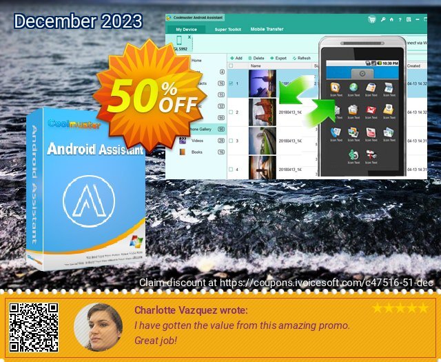 Coolmuster Android Assistant Lifetime (10 PCs)  최고의   프로모션  스크린 샷