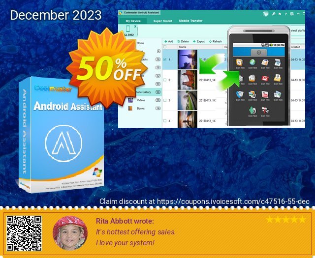 Coolmuster Android Assistant - Lifetime License (30 PCs) 驚くばかり プロモーション スクリーンショット