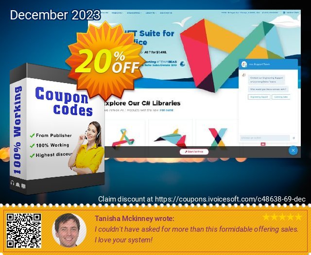 IronBarcode Developer License discount 20% OFF, 2024 African Liberation Day offering sales. 20% bundle discount