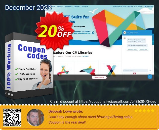 IronBarcode Agency License discount 20% OFF, 2024 Int' Nurses Day offering sales. 20% bundle discount