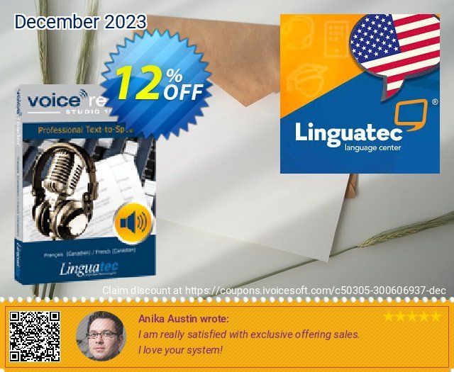 Voice Reader Studio 15 FRC / Français (Canadien)/French (Canadian) discount 12% OFF, 2024 April Fools Day discount. Coupon code Voice Reader Studio 15 FRC / Français (Canadien)/French (Canadian)