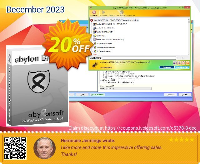 abylon BASIC discount 20% OFF, 2022 July 4th offering discount. 20% OFF abylon BASIC, verified