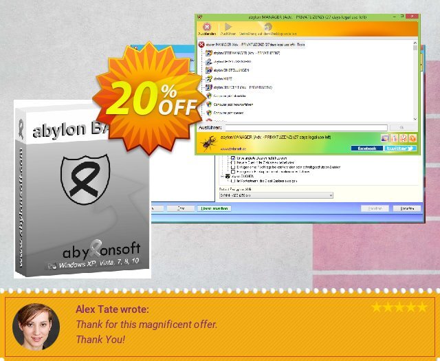 abylon BASIC discount 20% OFF, 2024 April Fools' Day sales. 20% OFF abylon BASIC, verified