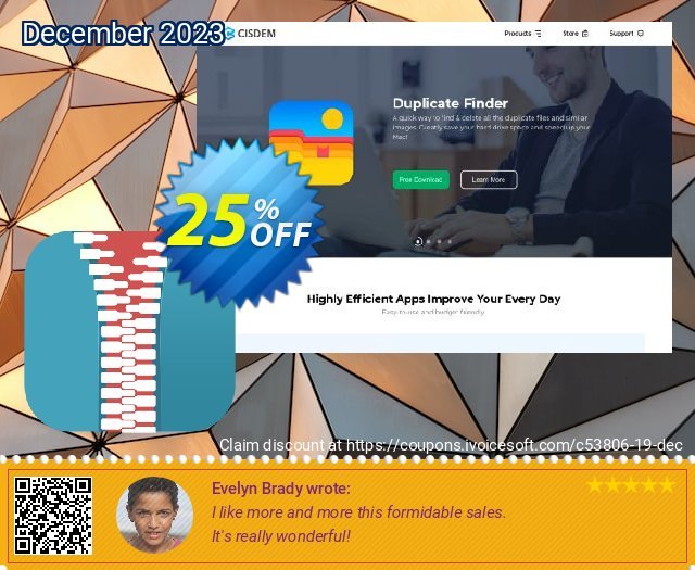 Cisdem Better Unarchiver discount 25% OFF, 2022 World Humanitarian Day offering sales. Cisdem BetterUnarchiver for Mac - Single License amazing discount code 2022