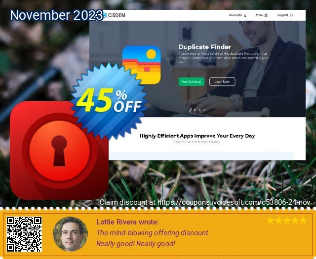 Cisdem PDF Password Remover mengagetkan penawaran promosi Screenshot