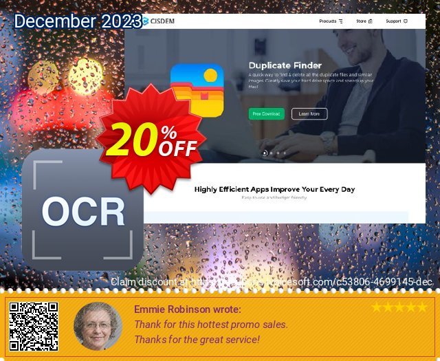 Cisdem OCRWizard for 5 Macs (Business License) discount 20% OFF, 2024 World Heritage Day promotions. Cisdem OCRWizard for Mac - Business License for 2-5 Macs   special sales code 2024
