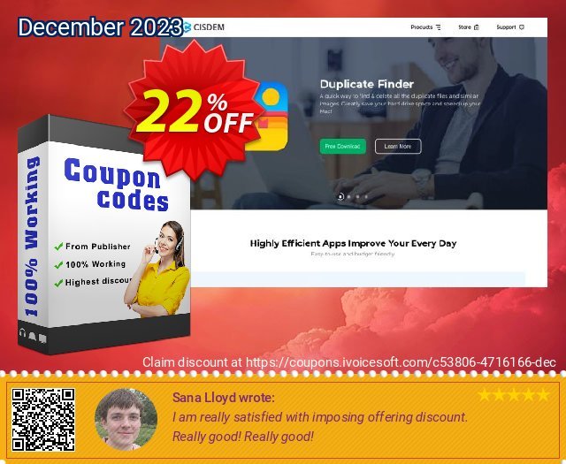 Cisdem Duplicate Finder and AppCrypt Bundle for Mac discount 22% OFF, 2024 April Fools' Day offering sales. Cisdem Duplicate Finder and AppCrypt Bundle for Mac Wonderful promotions code 2024