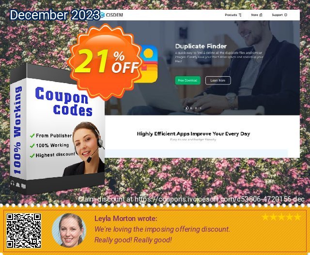 Cisdem Data Recovery and Duplicate Finder Bundle for Mac discount 21% OFF, 2022 Oceans Month discounts. Cisdem Data Recovery and Duplicate Finder Bundle for Mac Marvelous promotions code 2022
