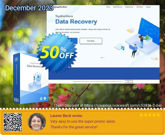 TogetherShare Data Recovery Enterprise Lifetime discount 50% OFF, 2022 World Press Freedom Day sales. 70% OFF TogetherShare Data Recovery Enterprise Lifetime, verified