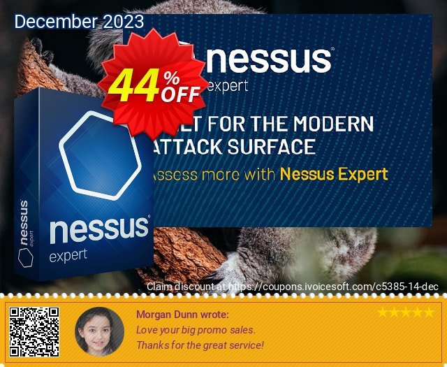 Tenable Nessus Expert (3 years + Advanced Support) discount 44% OFF, 2022 Boxing Day promo sales. 44% OFF Tenable Nessus Expert (3 years + Advanced Support), verified