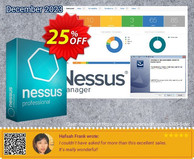 Tenable Nessus professional (2 Years + Advanced Support) discount 25% OFF, 2023 ​Spooky Day discounts. 20% OFF Tenable Nessus professional (2 Years + Advanced Support), verified