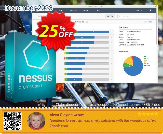Tenable Nessus professional (3 Years + Advanced Support) discount 20% OFF, 2022 Christmas & New Year offer. 20% OFF Tenable Nessus professional (3 Years + Advanced Support), verified