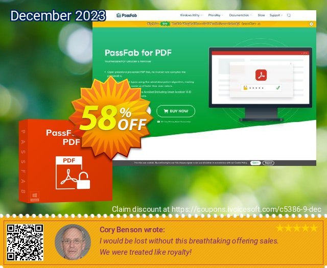 PassFab for PDF discount 58% OFF, 2022 New Year's Day offering sales. 58% OFF PassFab for PDF, verified