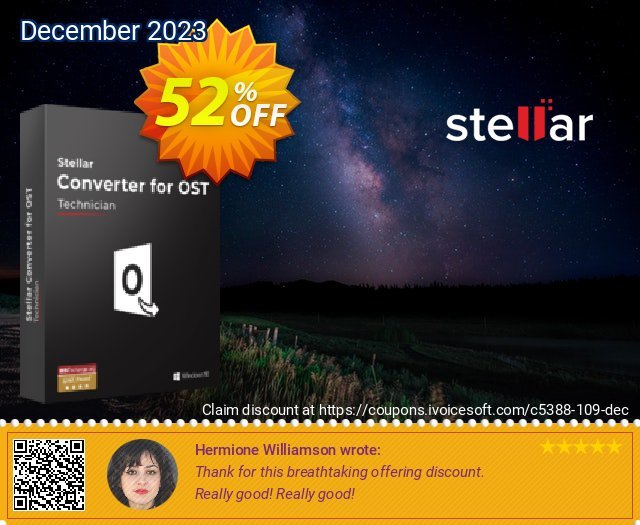 Stellar OST to PST Converter discount (Technician)  위대하   할인  스크린 샷