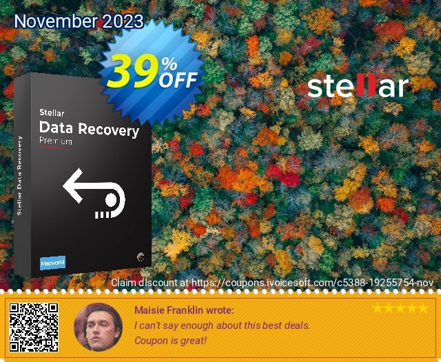 Stellar Data Recovery Premium for MAC (Lifetime License) discount 39% OFF, 2024 Daylight Saving offering sales. 10% OFF Stellar Data Recovery Premium for MAC (Lifetime), verified