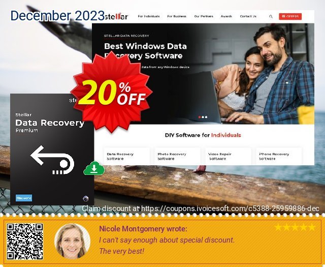 Stellar Data Recovery Premium (Mac and Win) discount 20% OFF, 2024 April Fools' Day offering sales. Stellar Data Recovery Premium (Mac+Win) Big offer code 2024