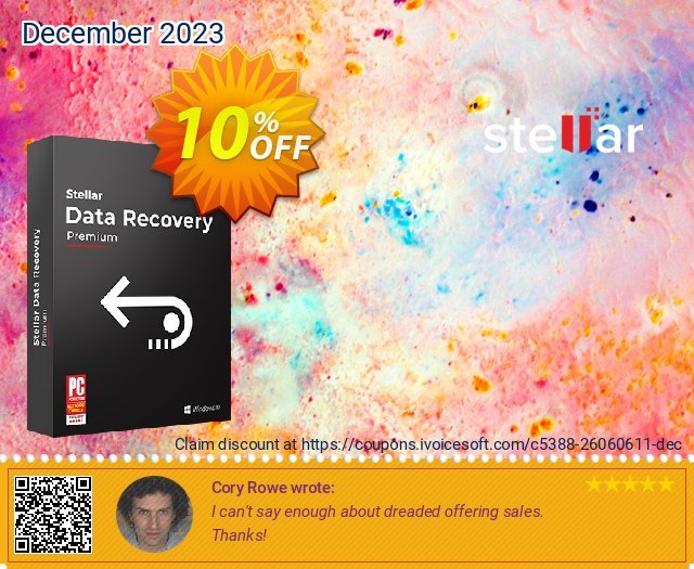 Stellar Data Recovery Premium (2 Year Subscription) 美妙的 产品销售 软件截图
