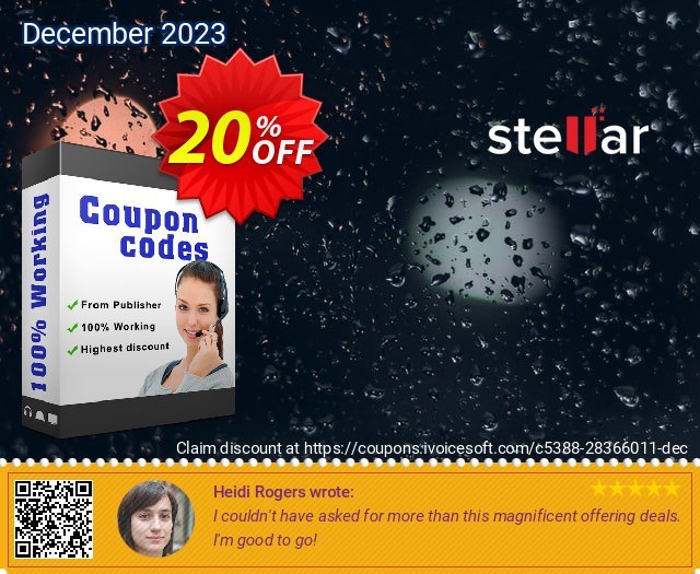 Stellar Repair for SQL AnyWhere discount 20% OFF, 2024 April Fools' Day discounts. Stellar Repair for SQL AnyWhere Special offer code 2024