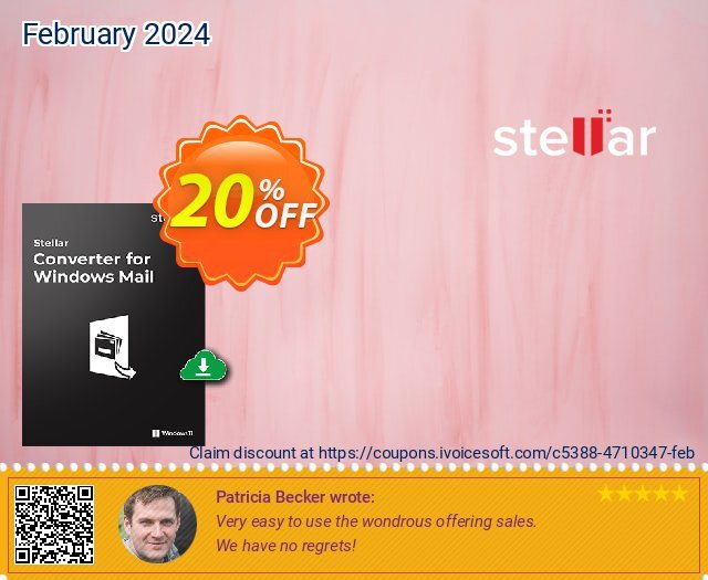Stellar Converter for Windows Mail discount 20% OFF, 2024 Women Month offering sales. Stellar Converter for Windows Live Mail amazing discounts code 2024