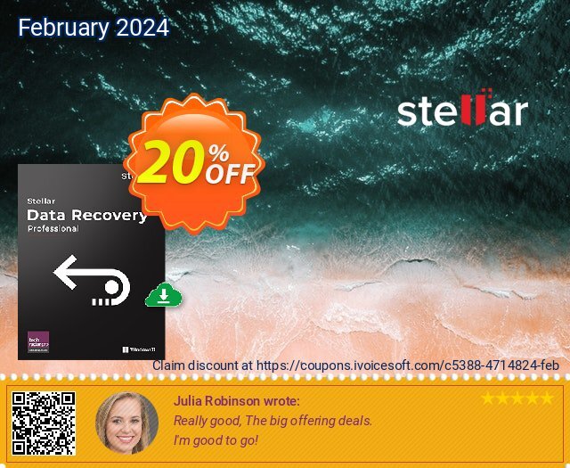 Stellar Repair for MS SQL Platinum discount 20% OFF, 2024 Daylight Saving promo sales. Stellar Repair for MS SQL Platinum wondrous discounts code 2024