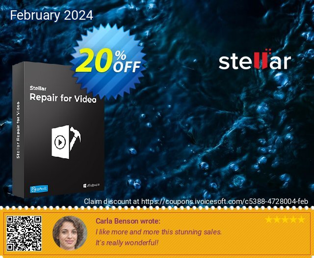 Stellar Repair for Video Professional discount 20% OFF, 2024 Daylight Saving deals. Stellar Repair for Video Windows- Professional wondrous discount code 2024