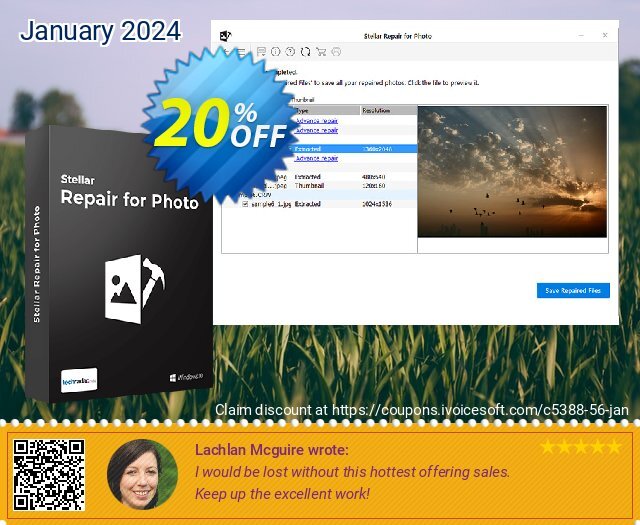 Stellar Repair for Photo discount 20% OFF, 2022 Mother Day sales. Stellar Repair for Photo Windows [1 Year Subscription] excellent promotions code 2022