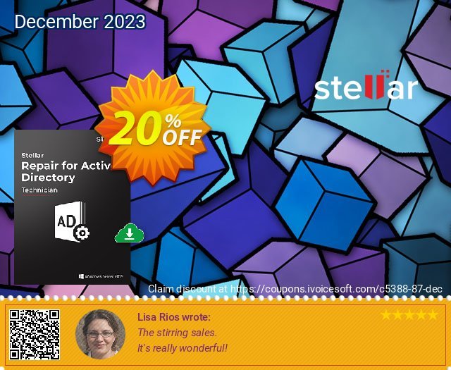 Stellar Repair for Active Directory discount 20% OFF, 2024 World Press Freedom Day offering sales. 20% OFF Stellar Repair for Active Directory, verified